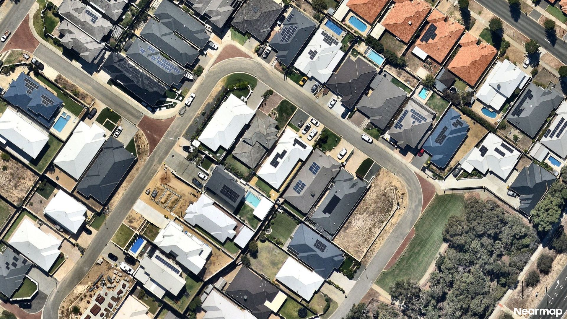 Vertical aerial view