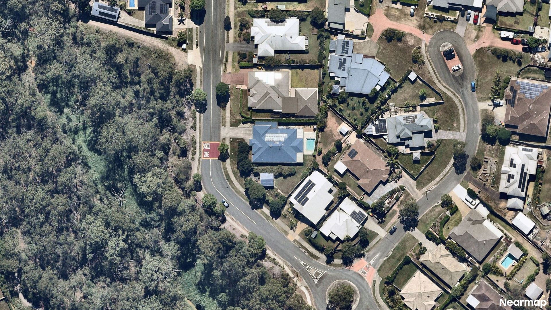 Vertical aerial view