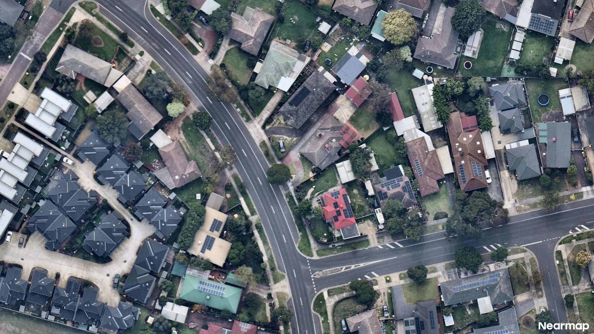 Vertical aerial view