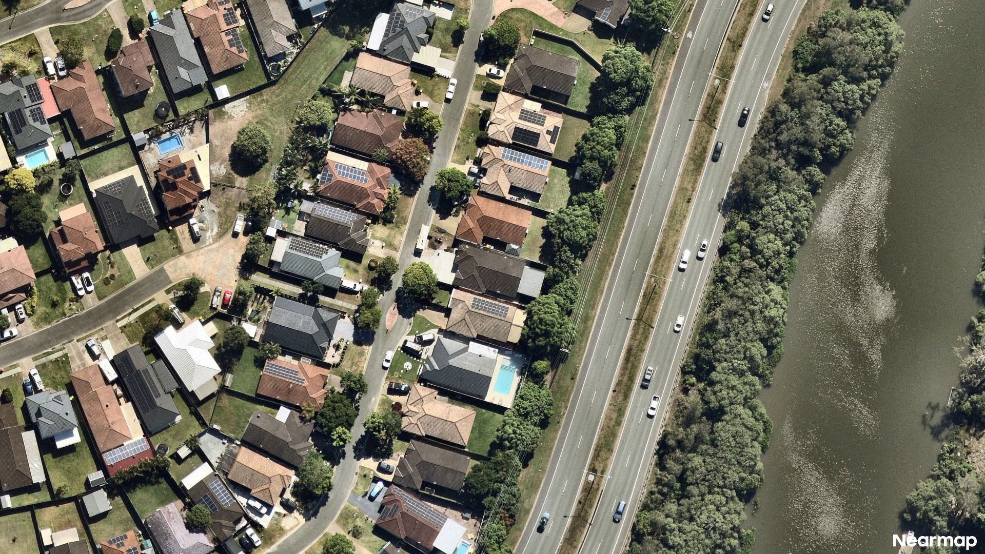 Vertical aerial view