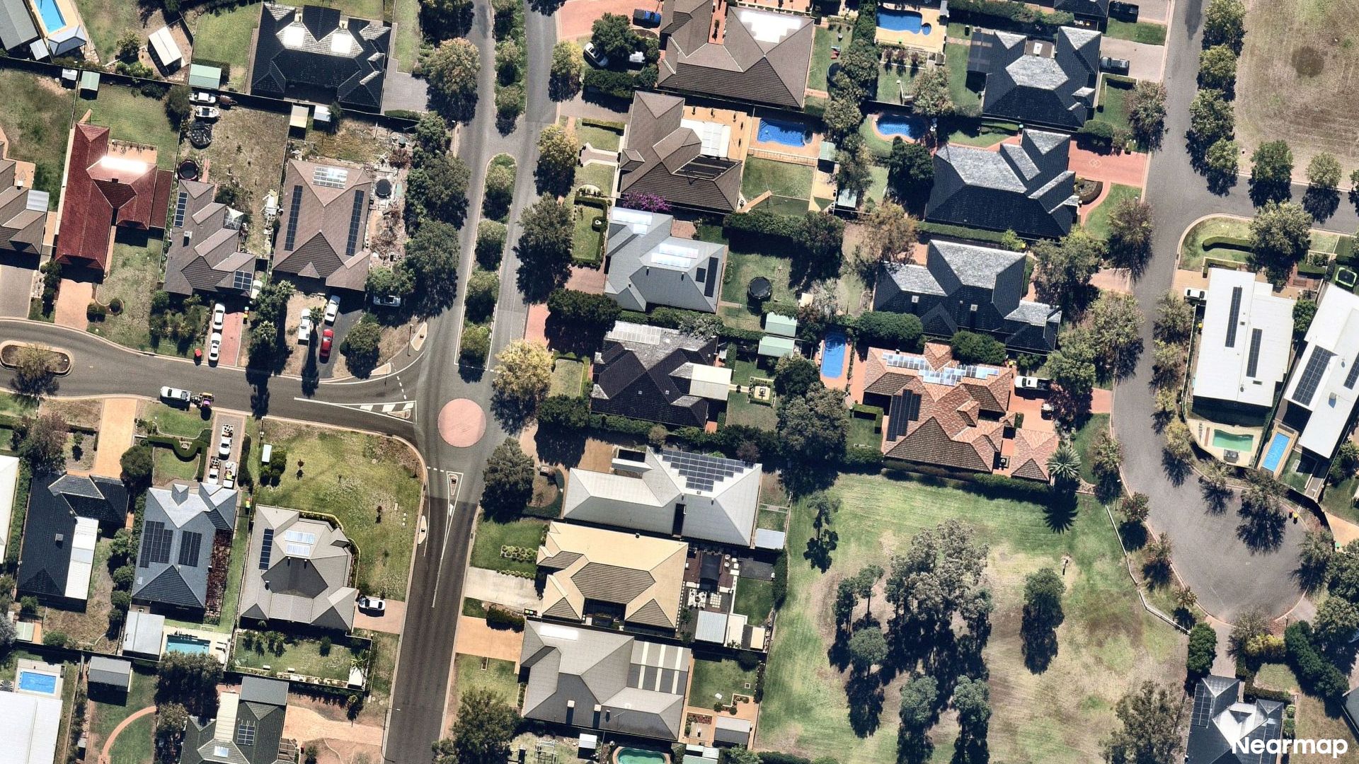 Vertical aerial view