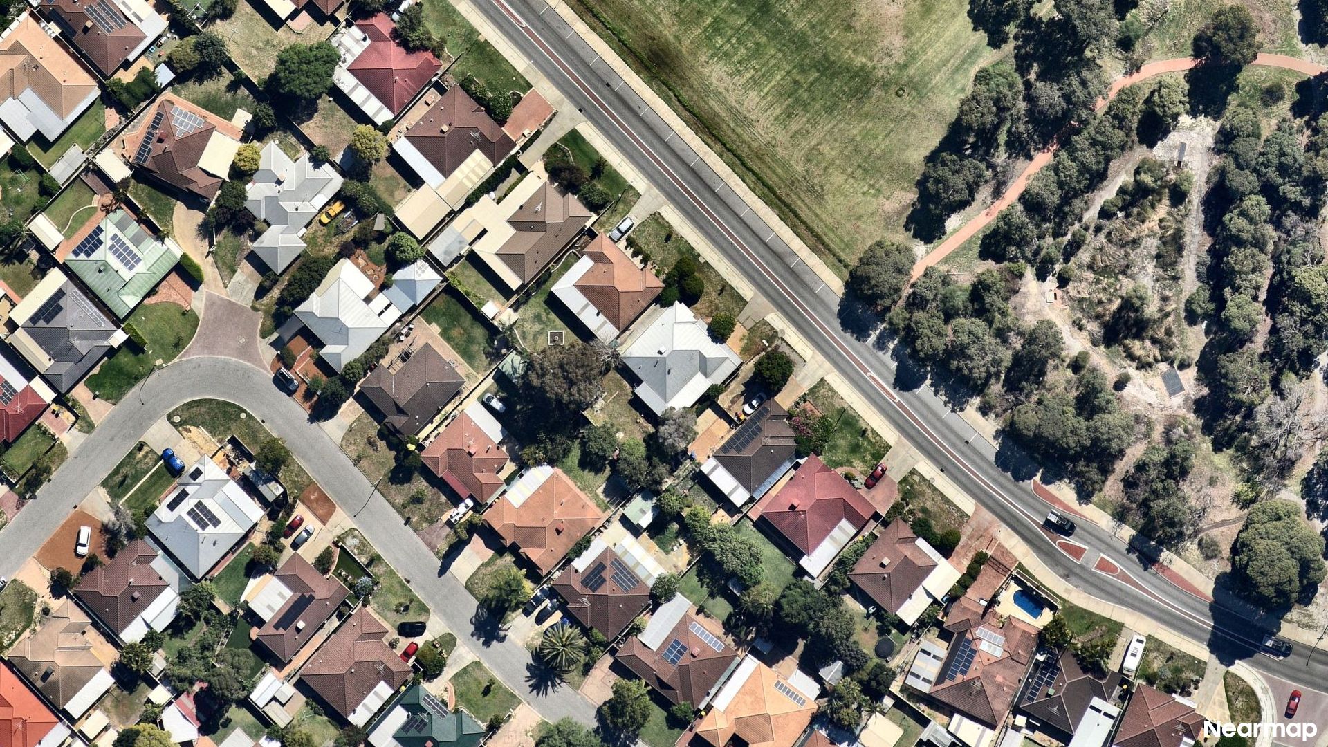 Vertical aerial view