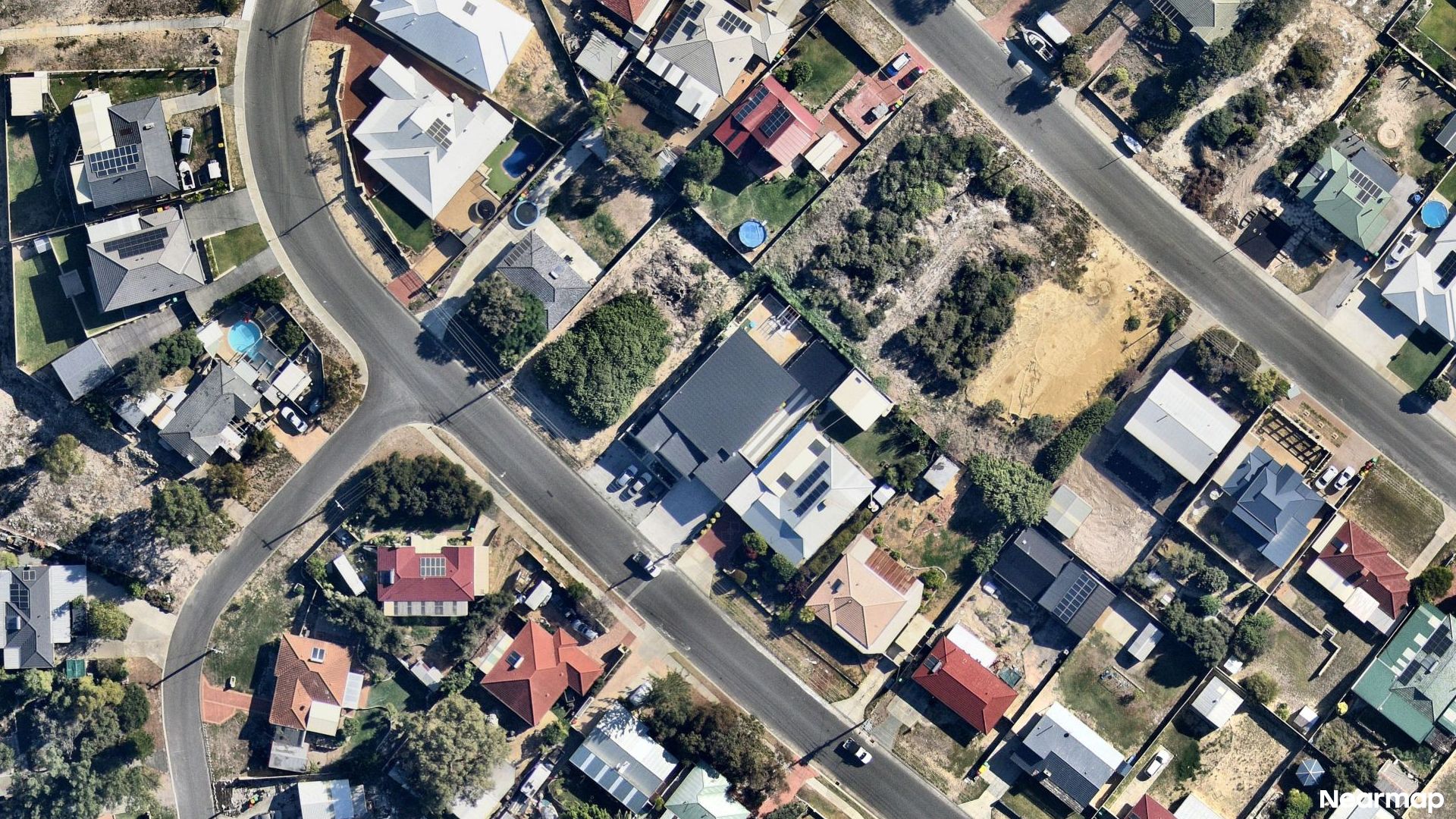 Vertical aerial view