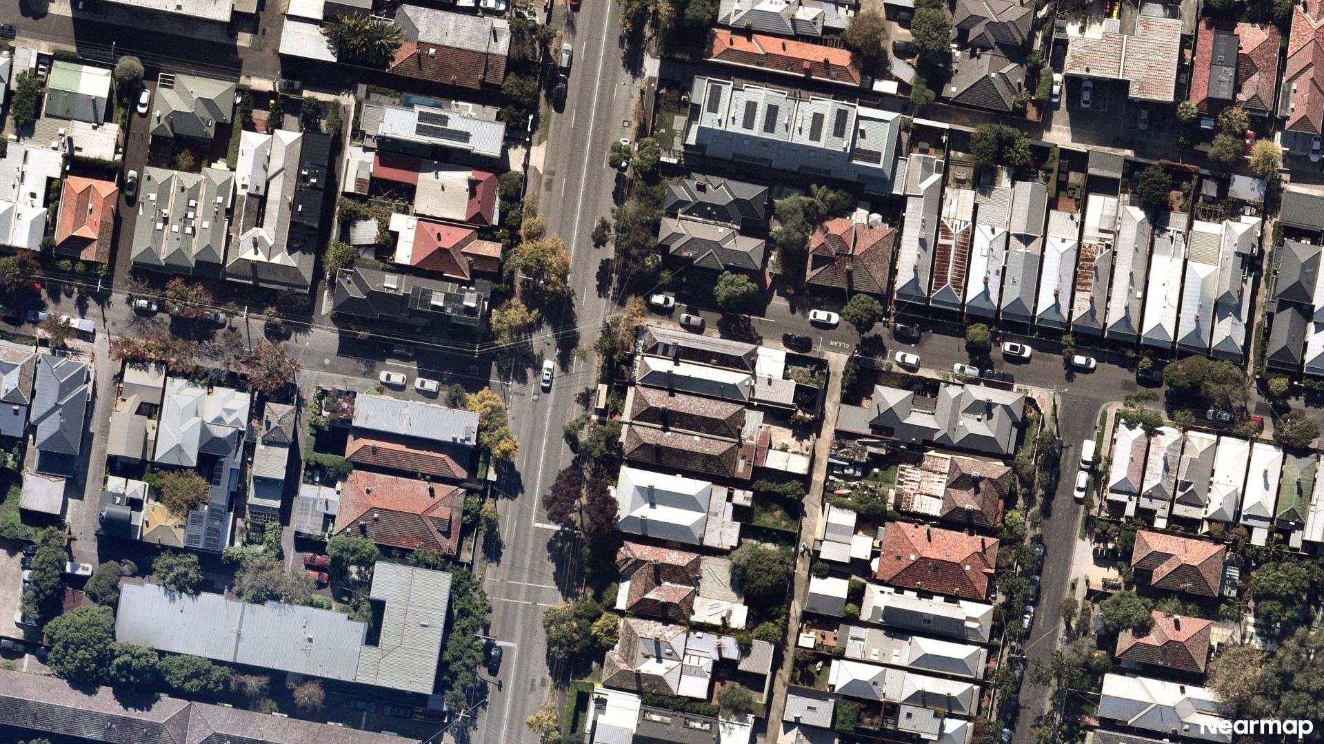 Vertical aerial view