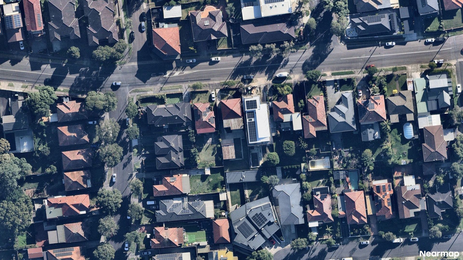 Vertical aerial view