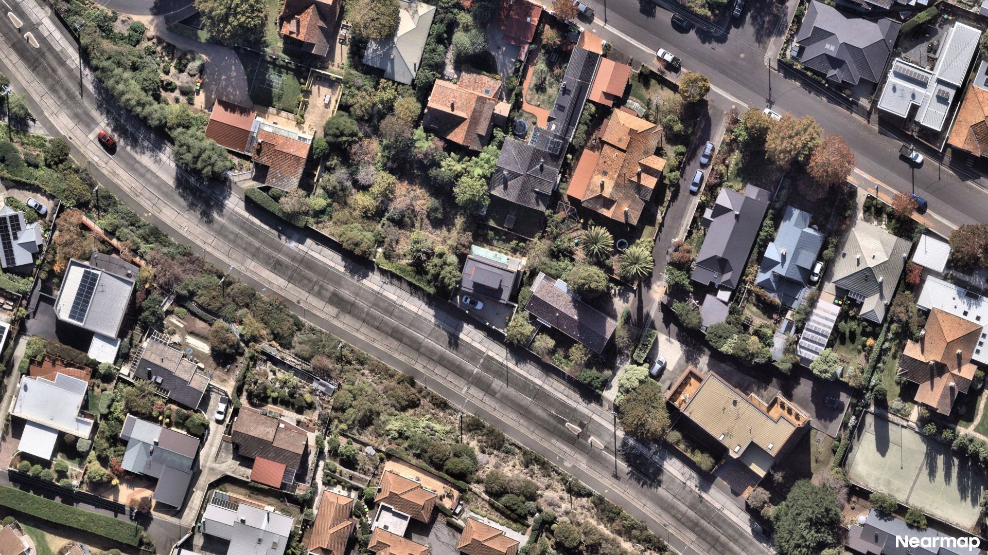 Vertical aerial view