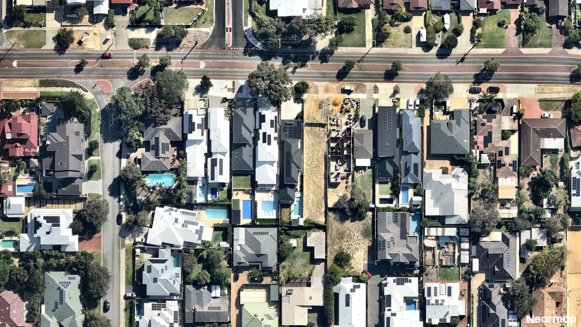Vertical aerial view