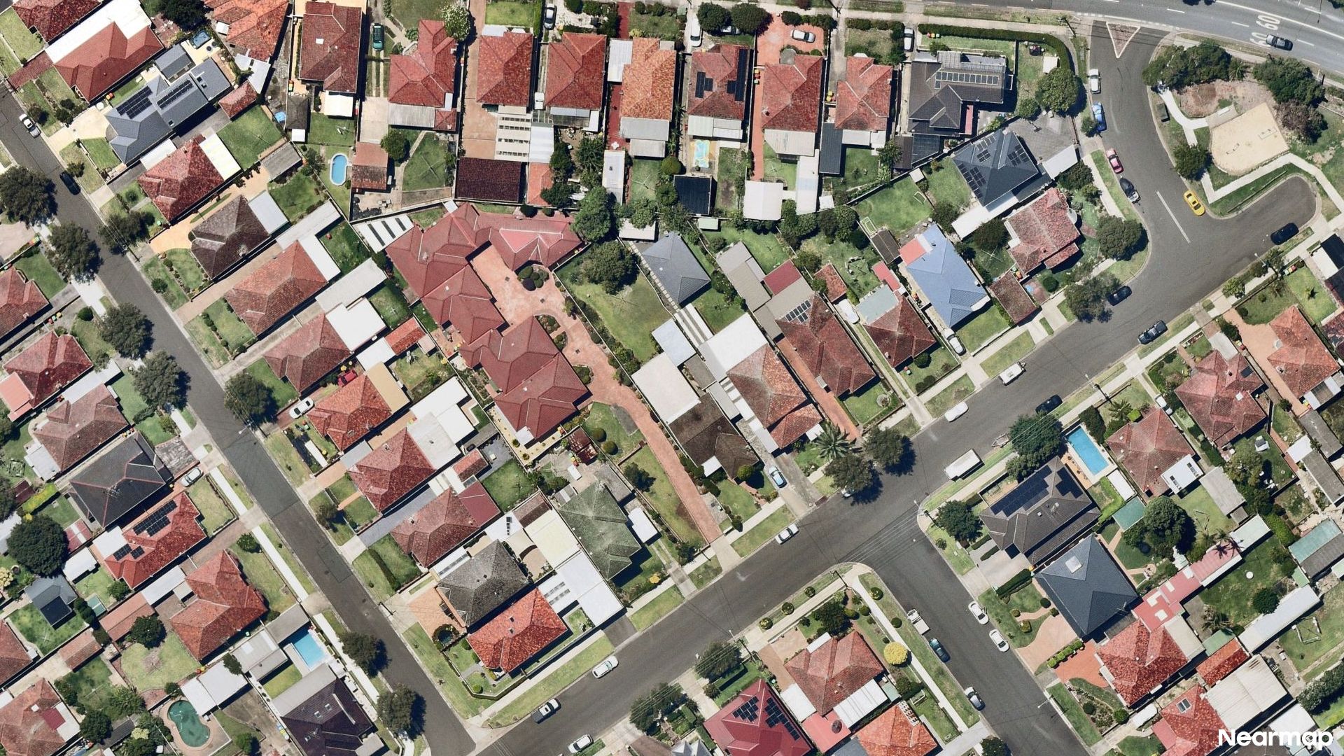 Vertical aerial view