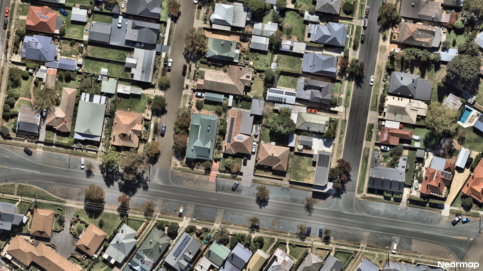 Vertical aerial view