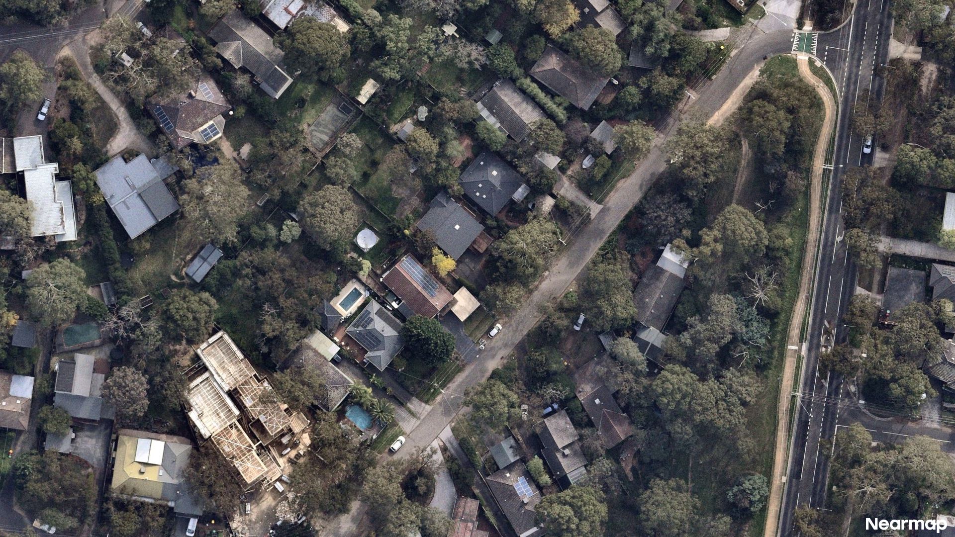 Vertical aerial view