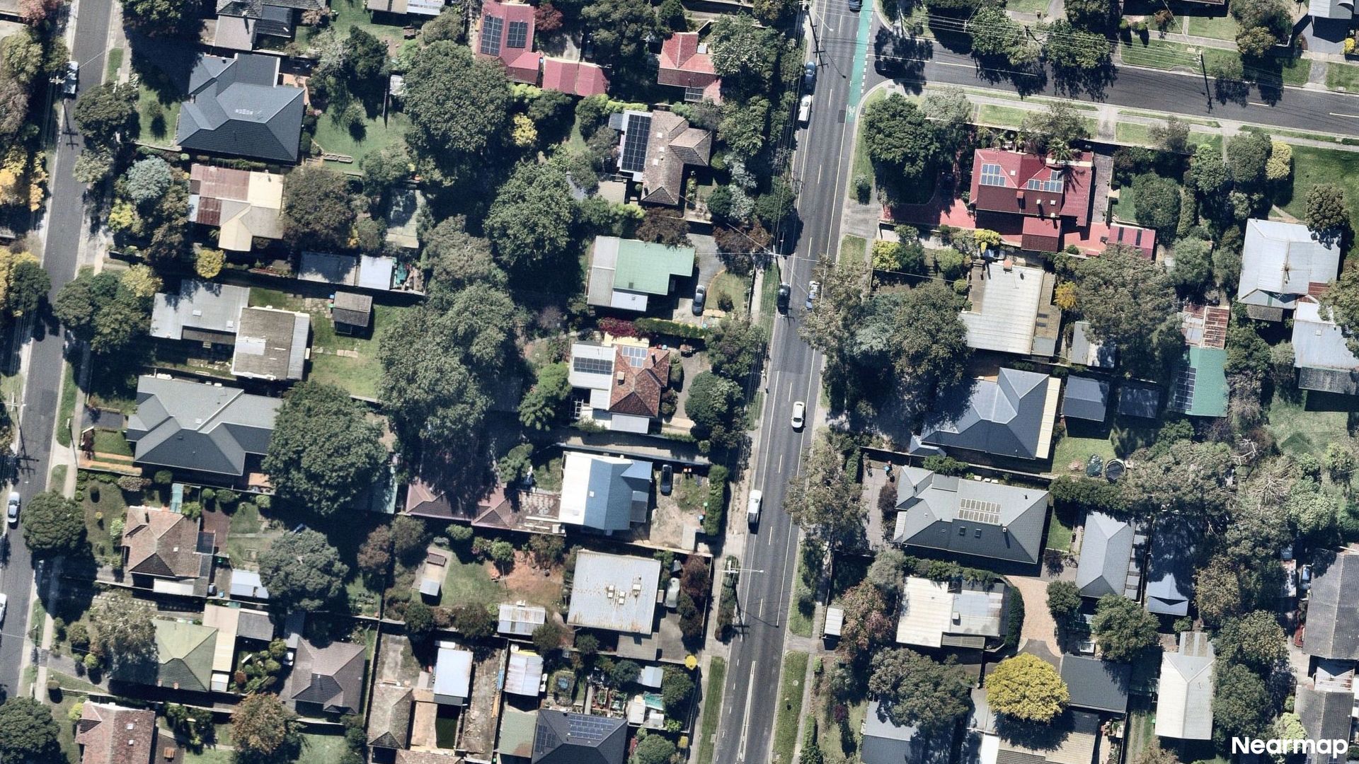 Vertical aerial view