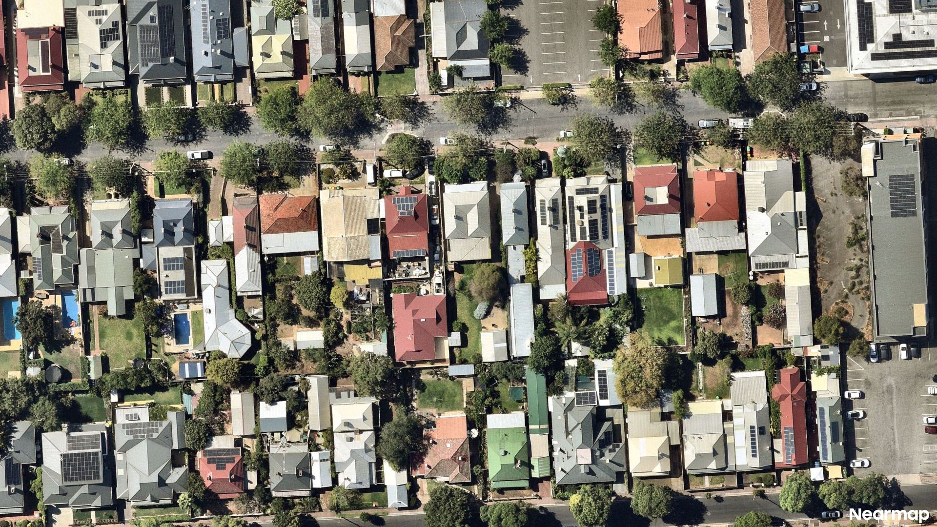 Vertical aerial view