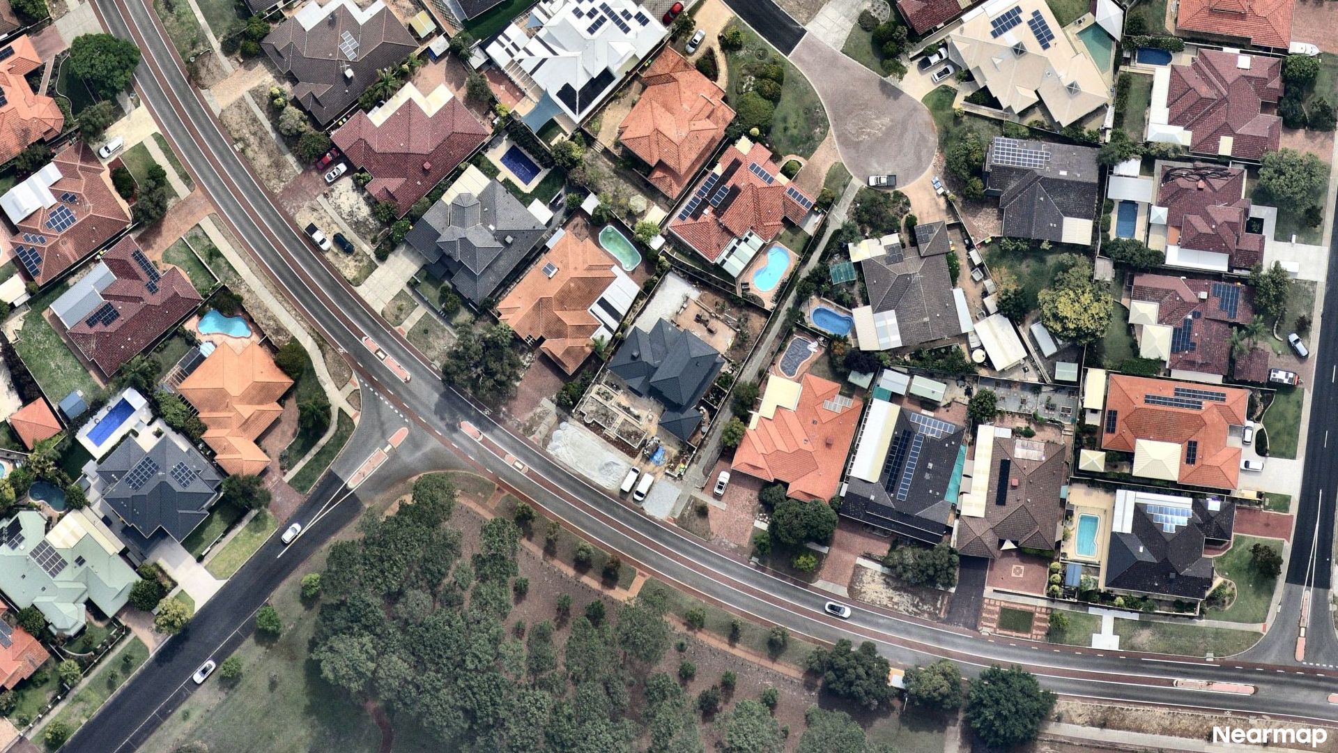 Vertical aerial view