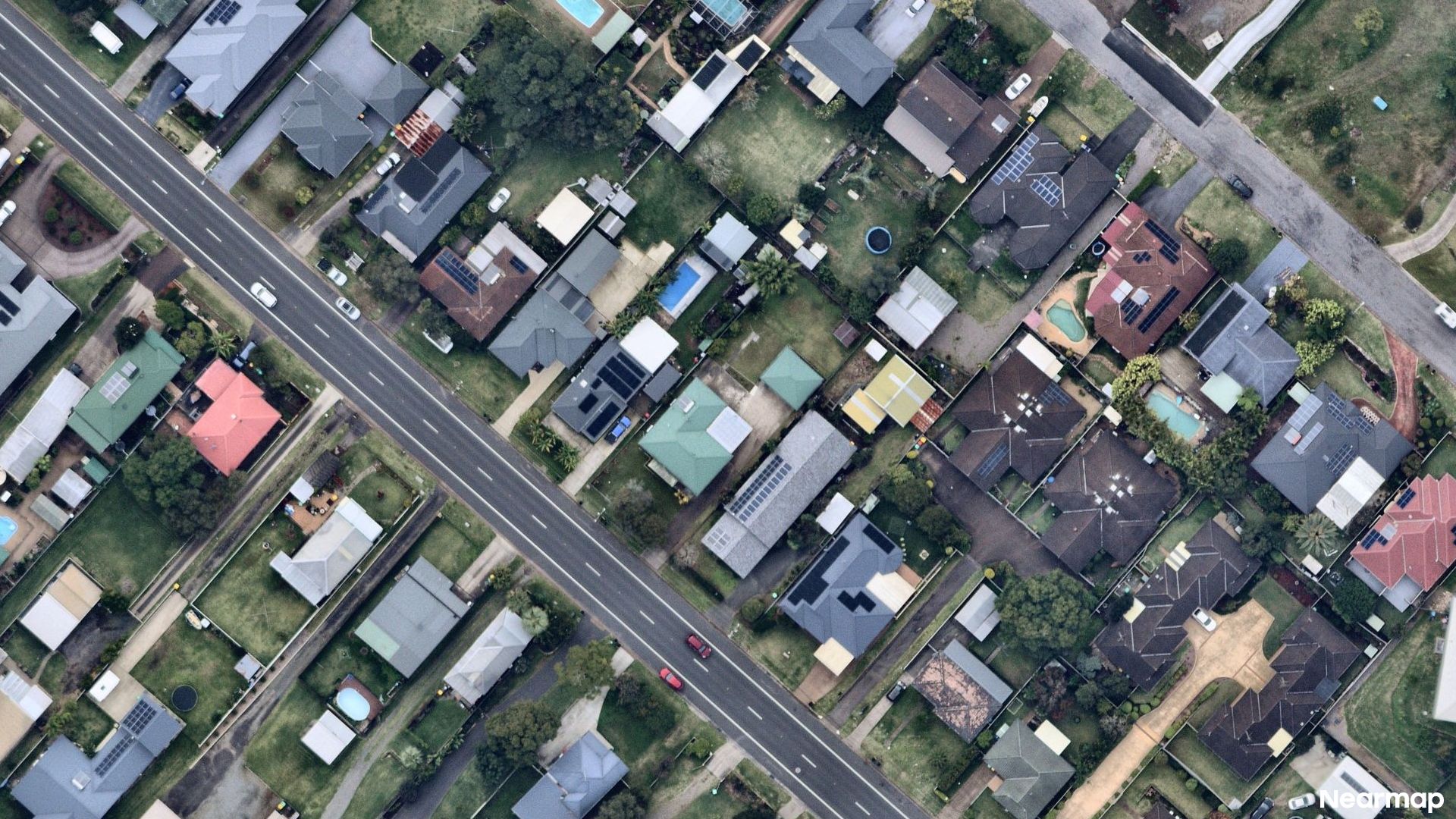 Vertical aerial view