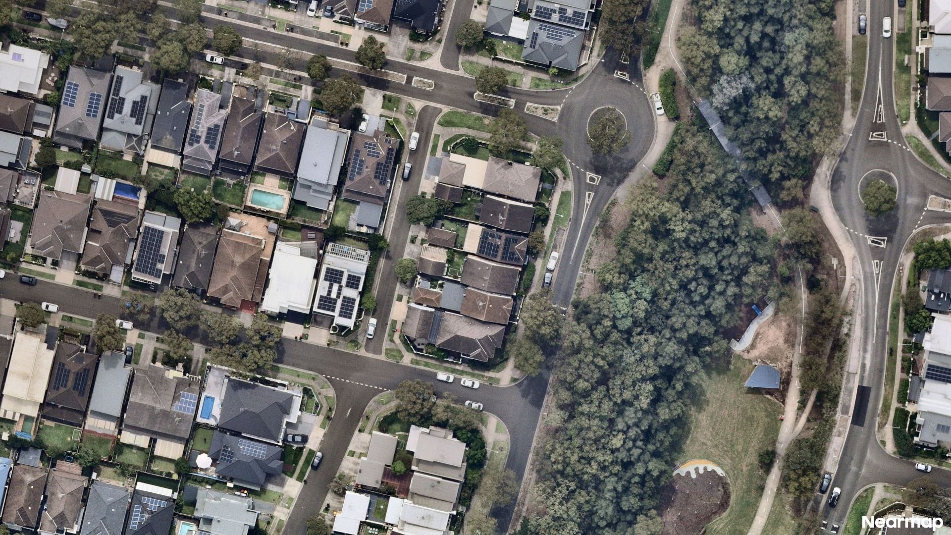 Vertical aerial view