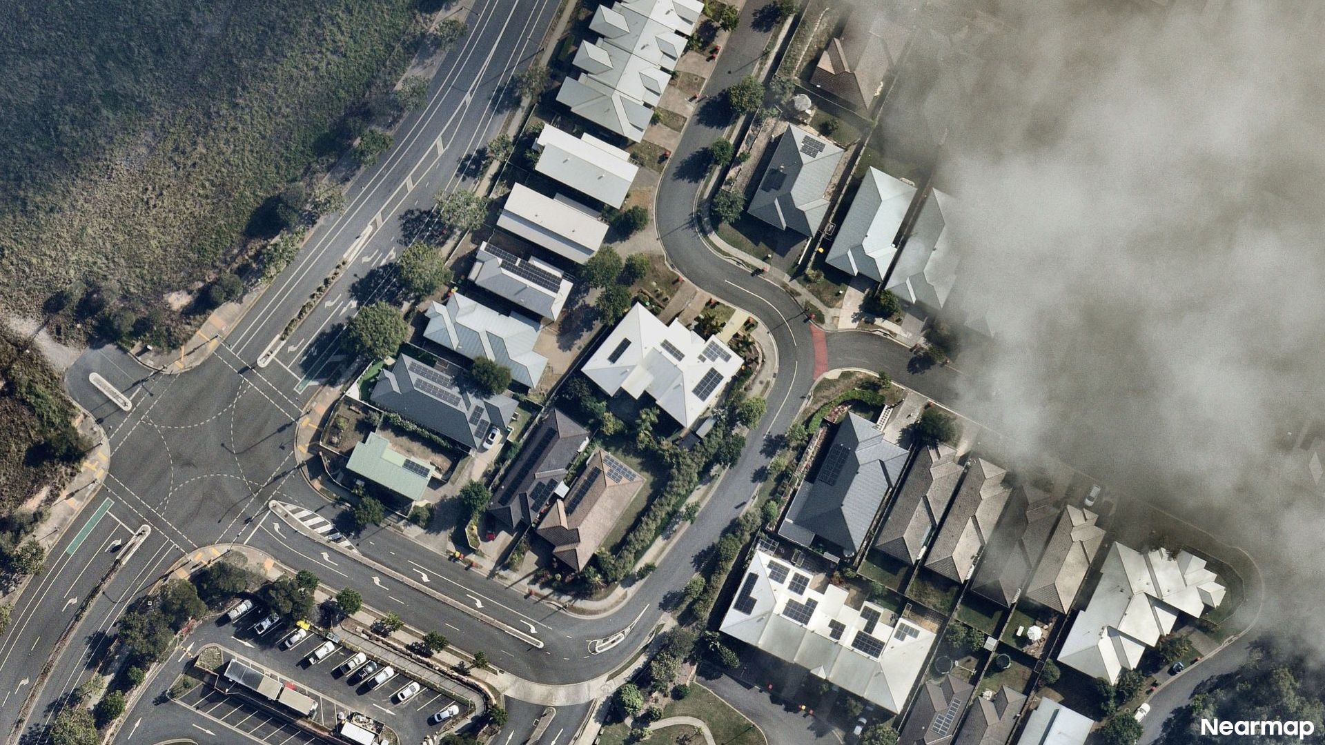 Vertical aerial view