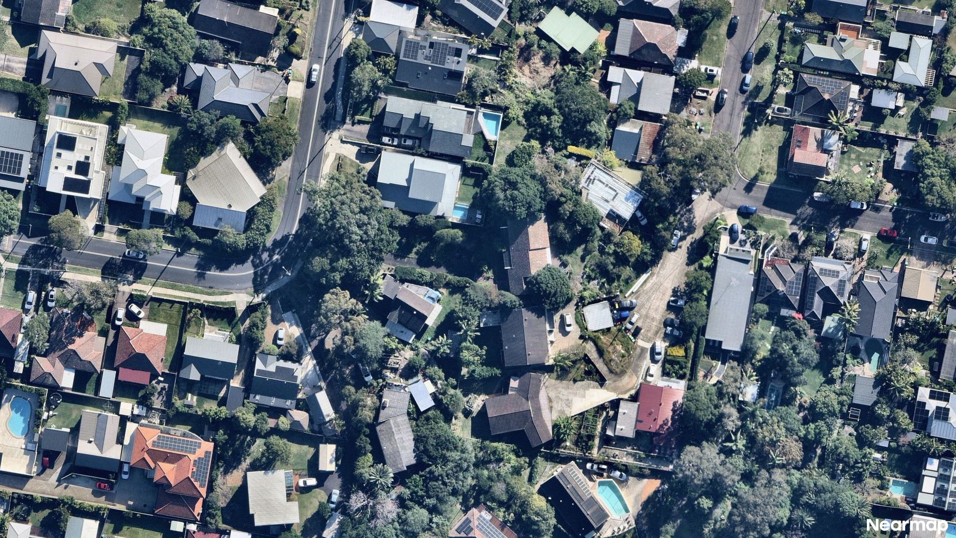 Vertical aerial view