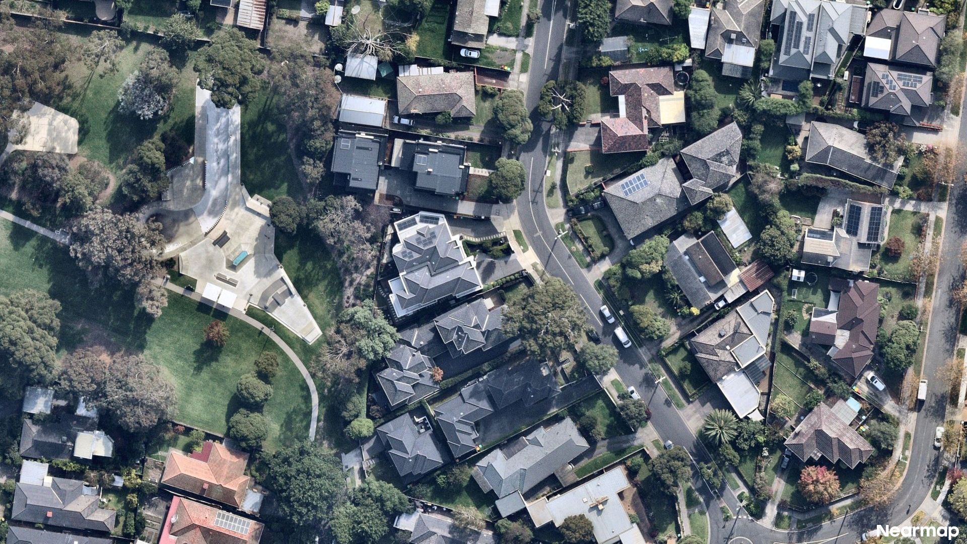 Vertical aerial view