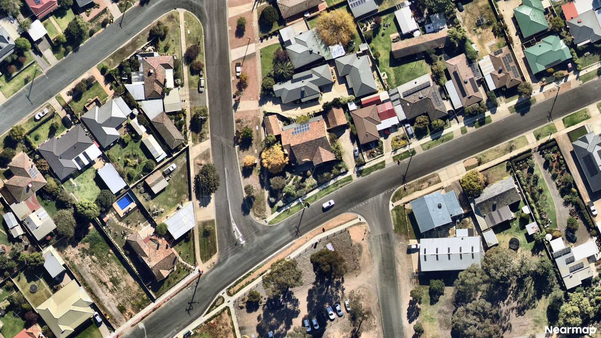 Vertical aerial view