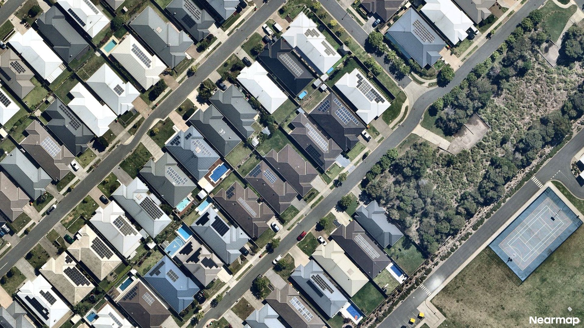 Vertical aerial view