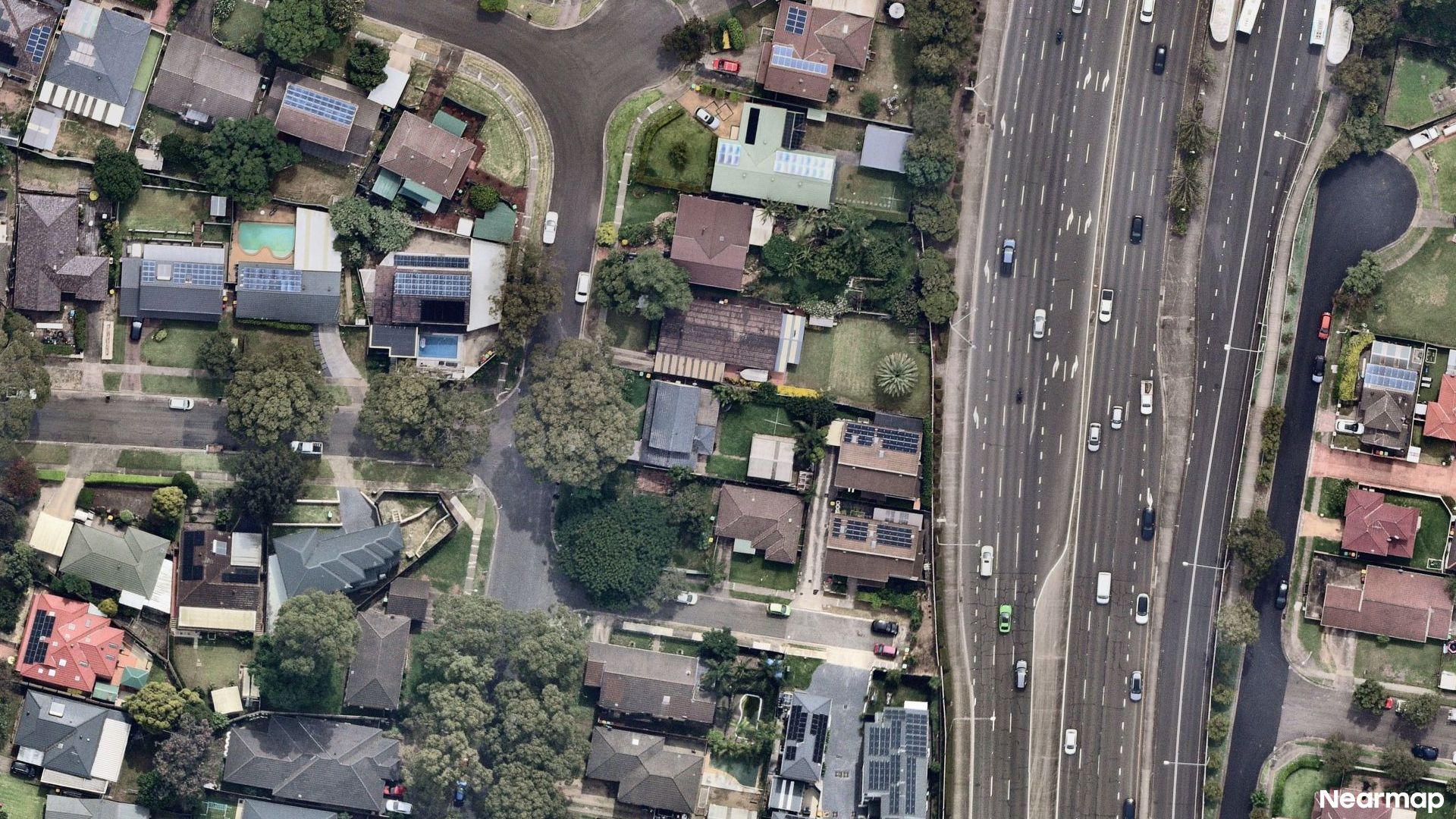 Vertical aerial view