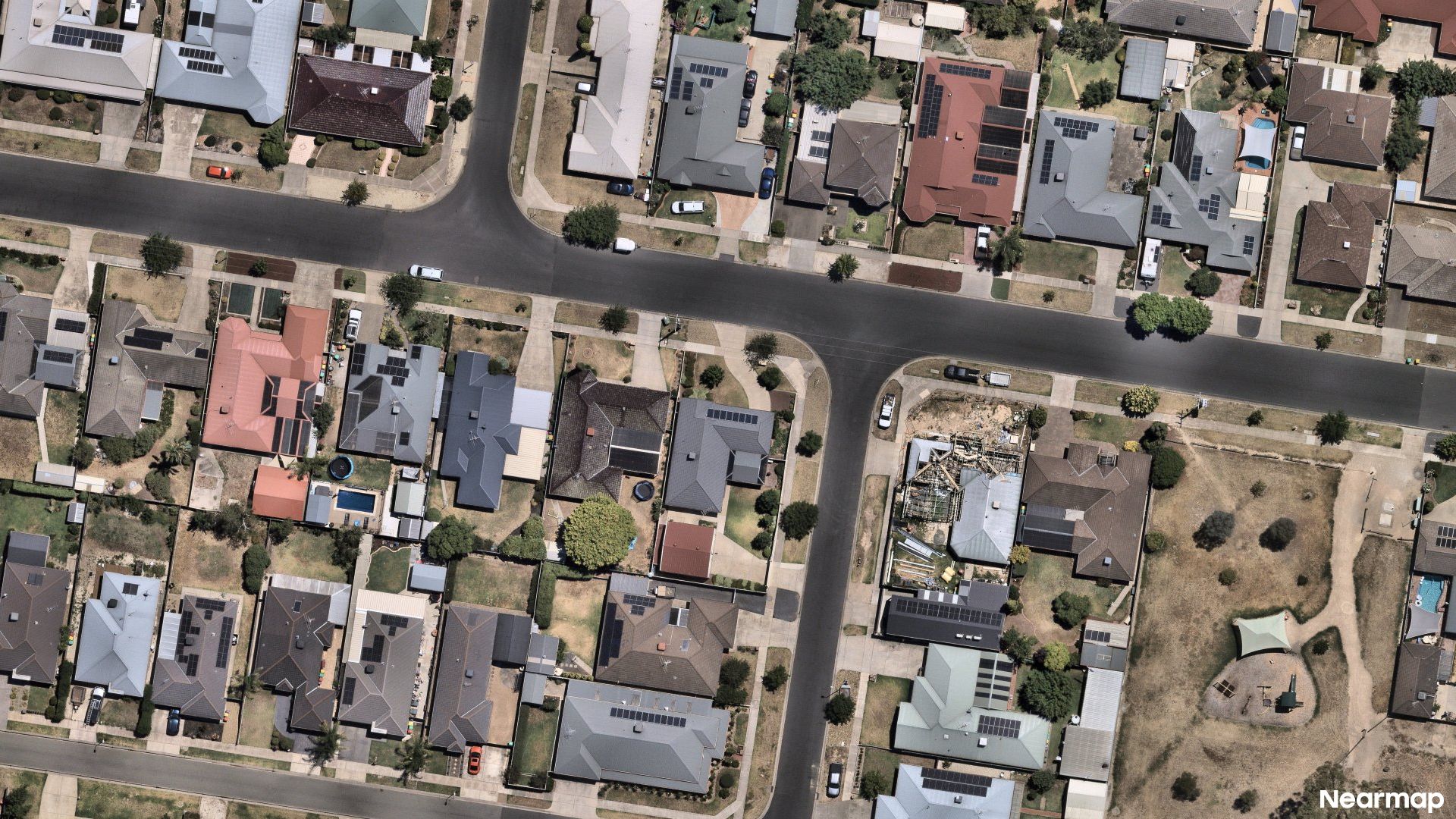 Vertical aerial view