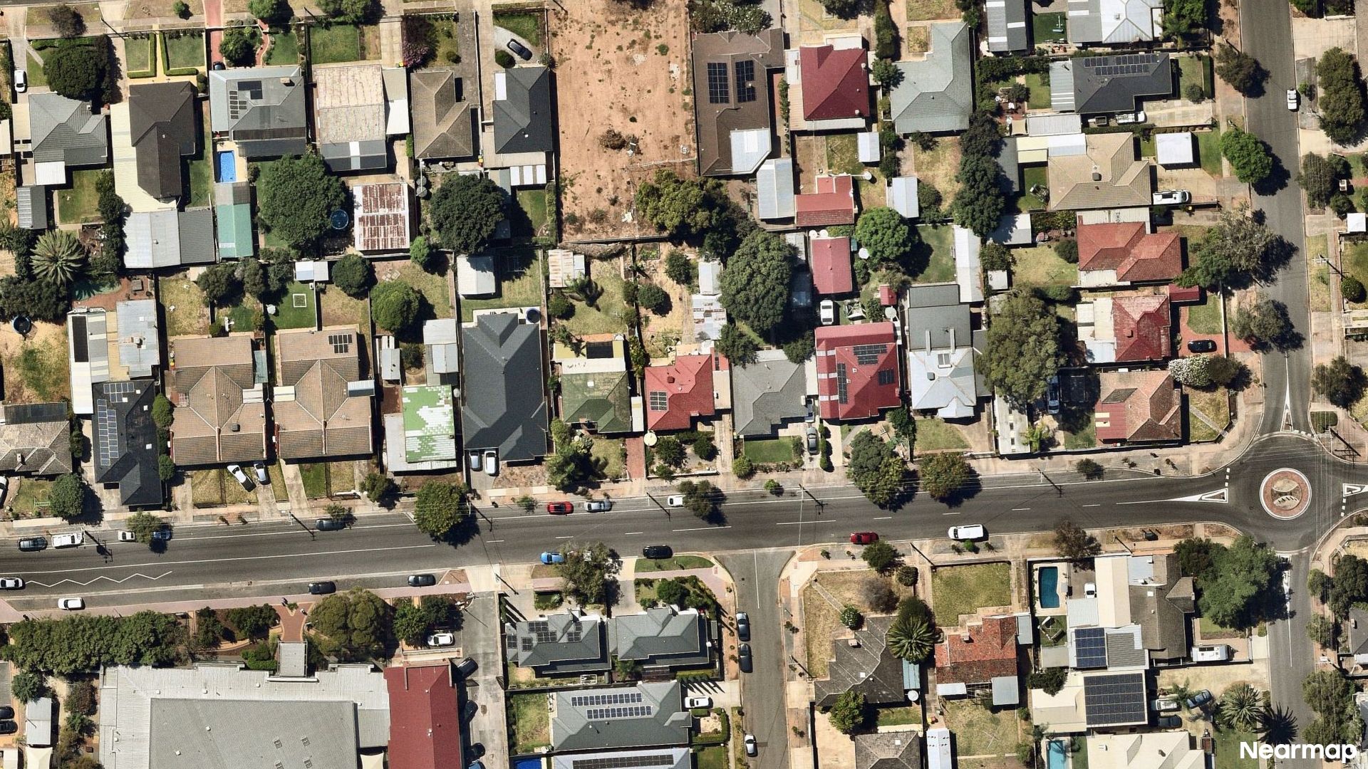 Vertical aerial view