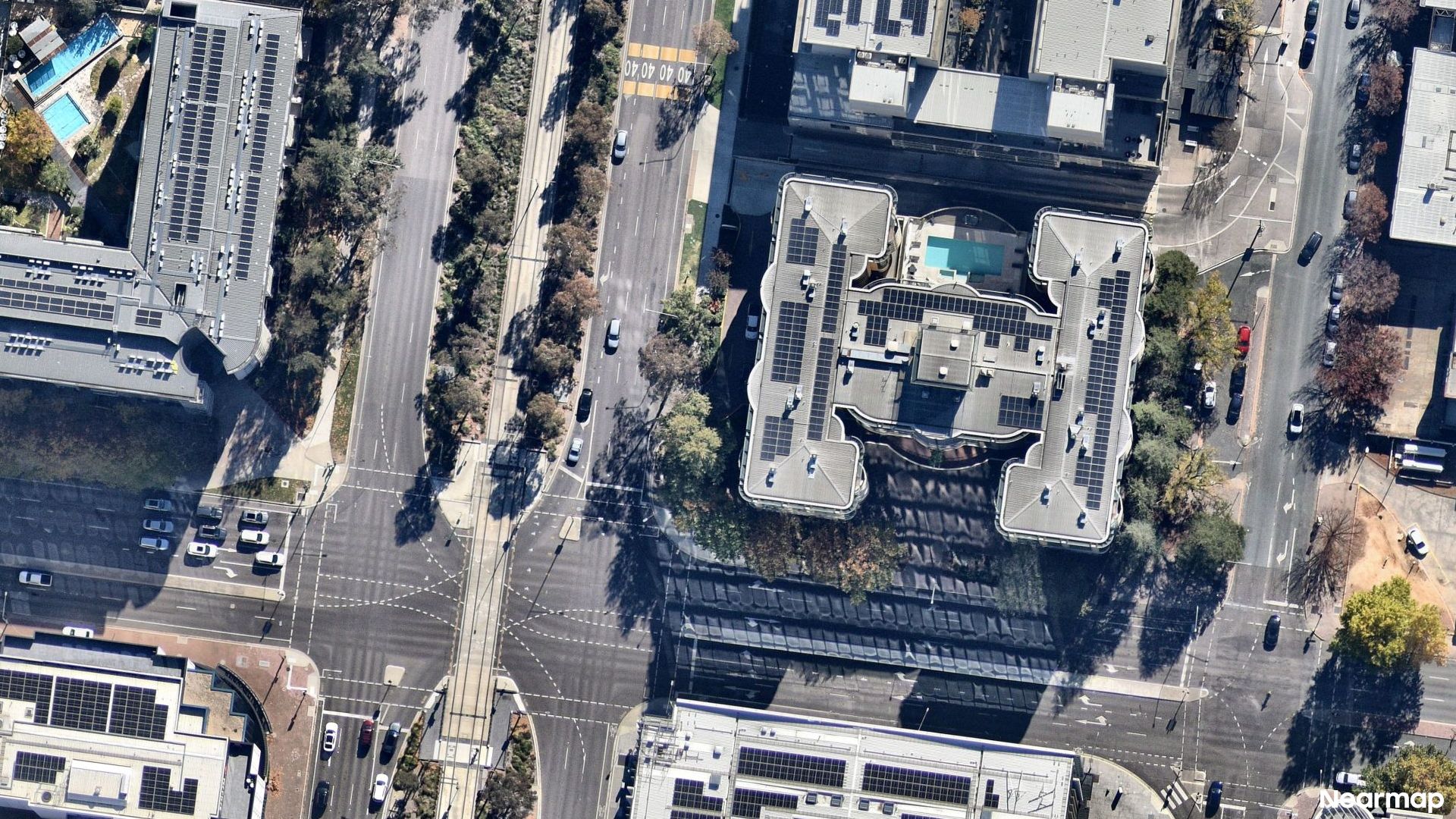 Vertical aerial view