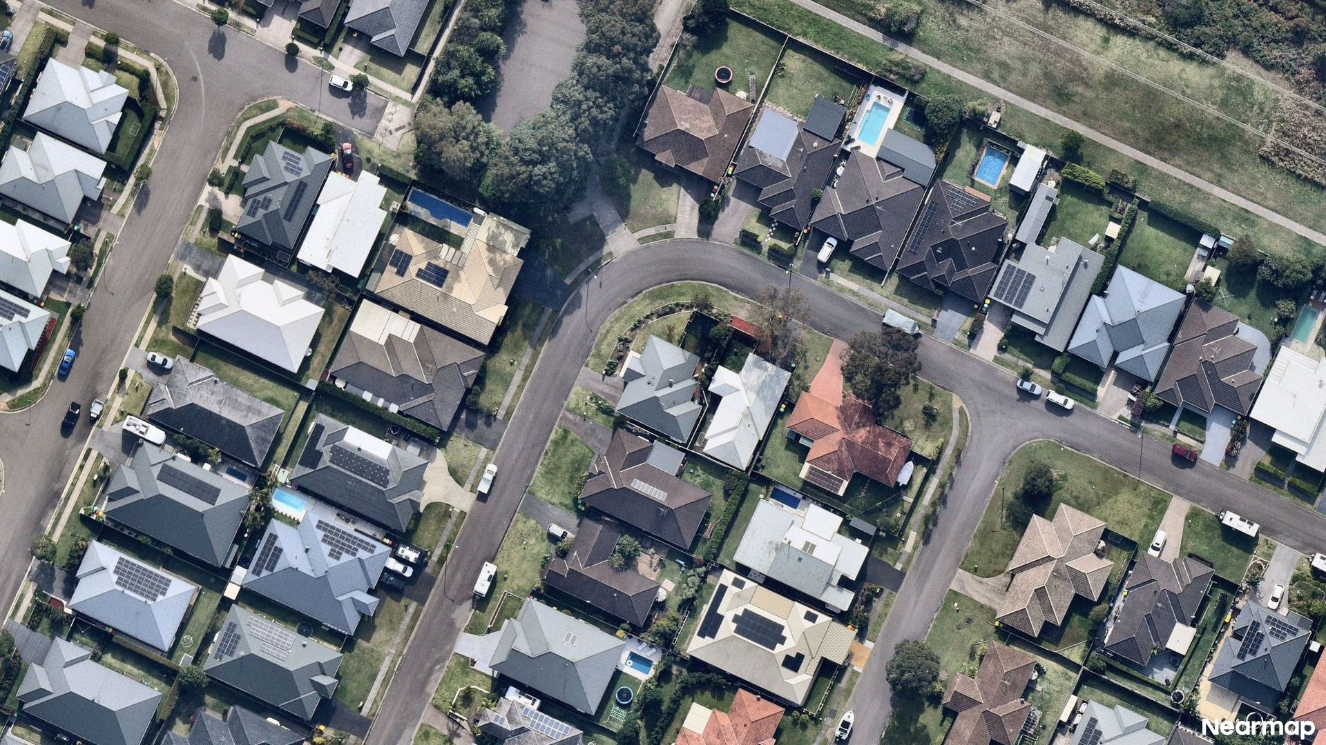 Vertical aerial view