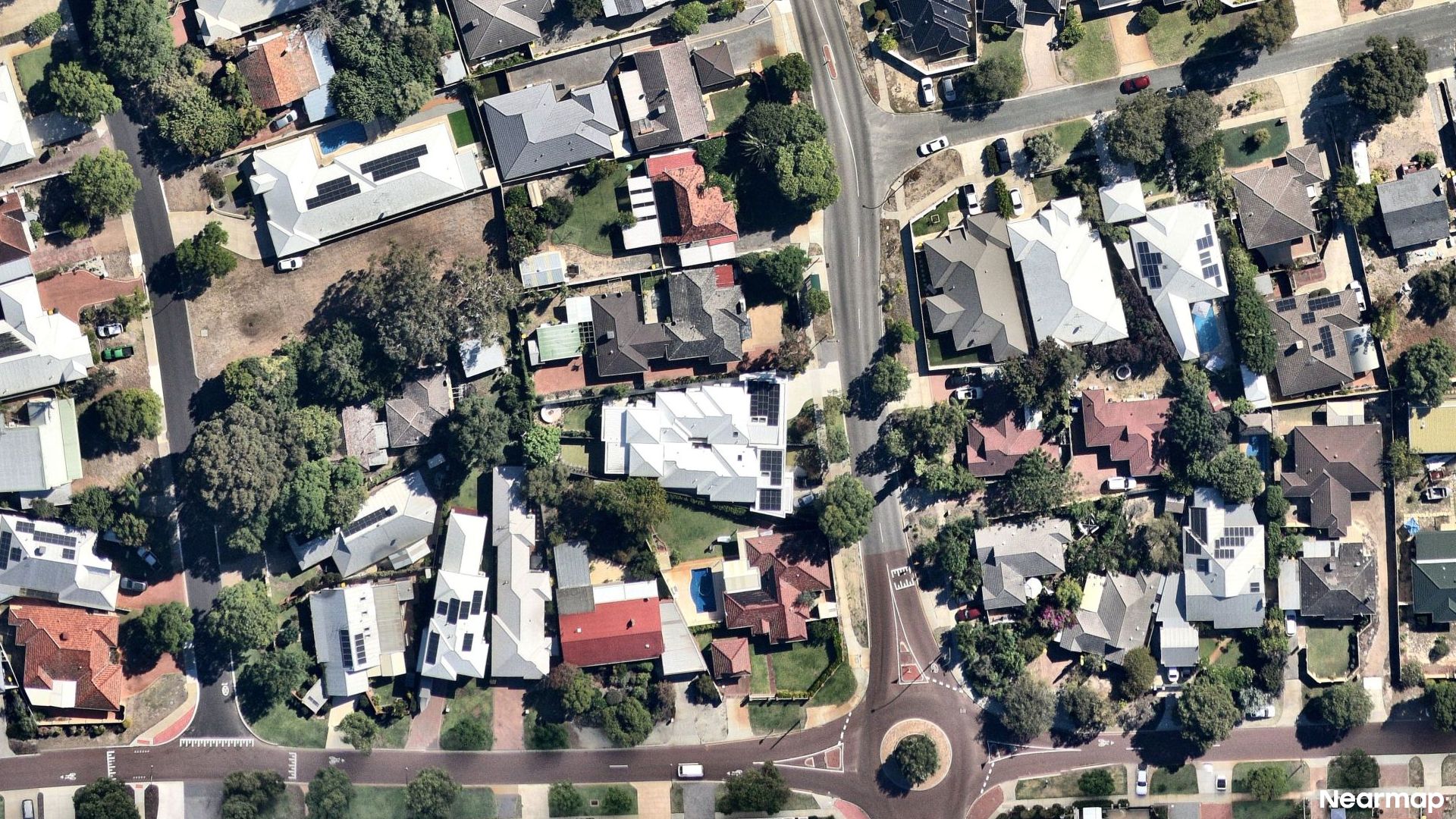 Vertical aerial view