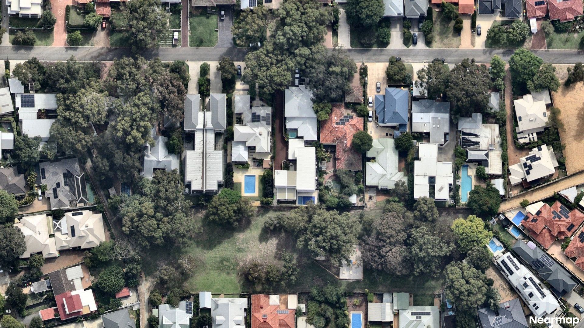 Vertical aerial view