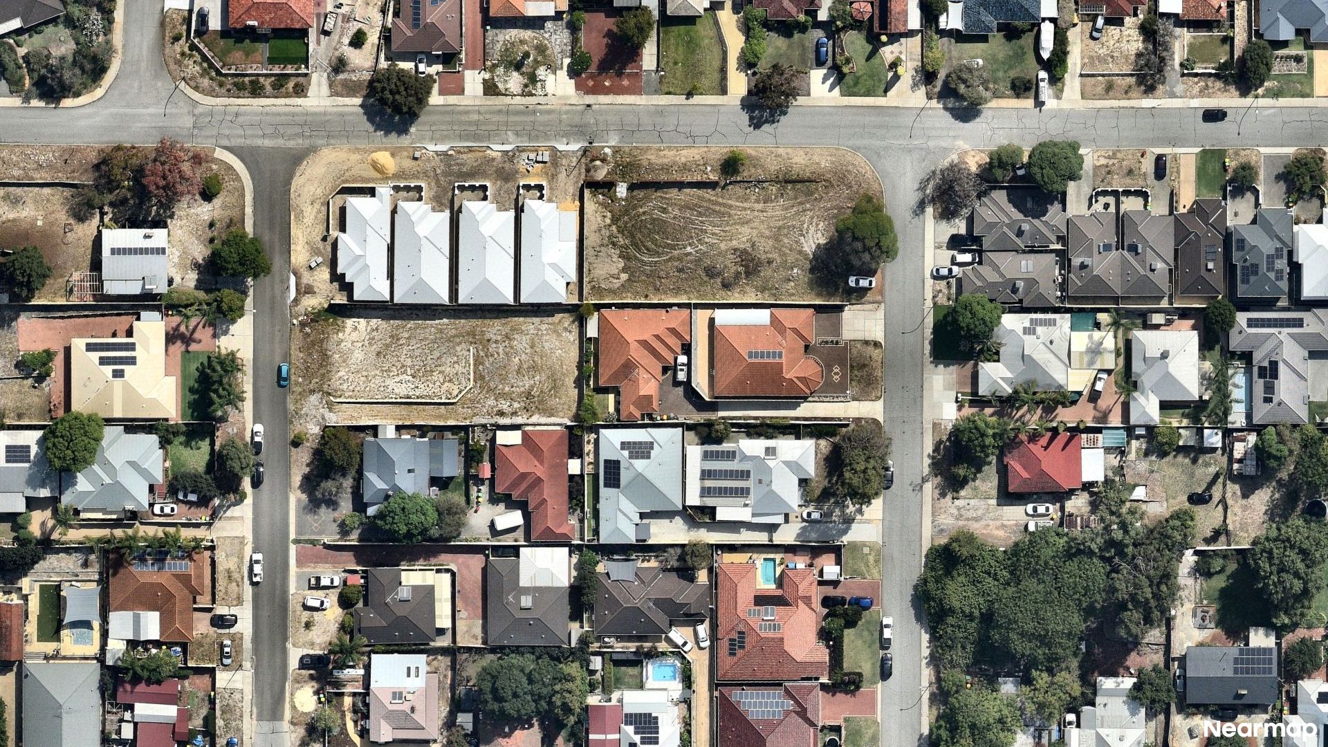 Vertical aerial view