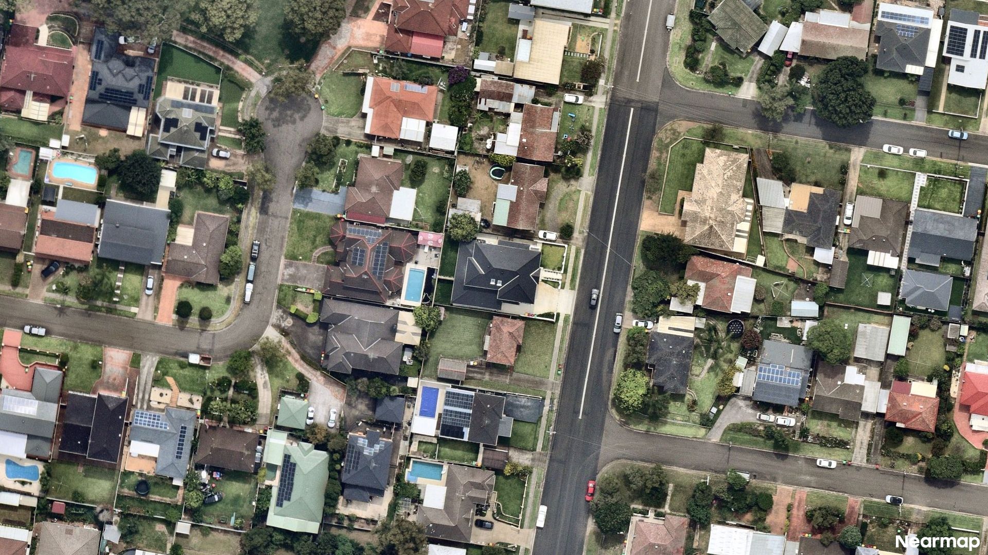 Vertical aerial view