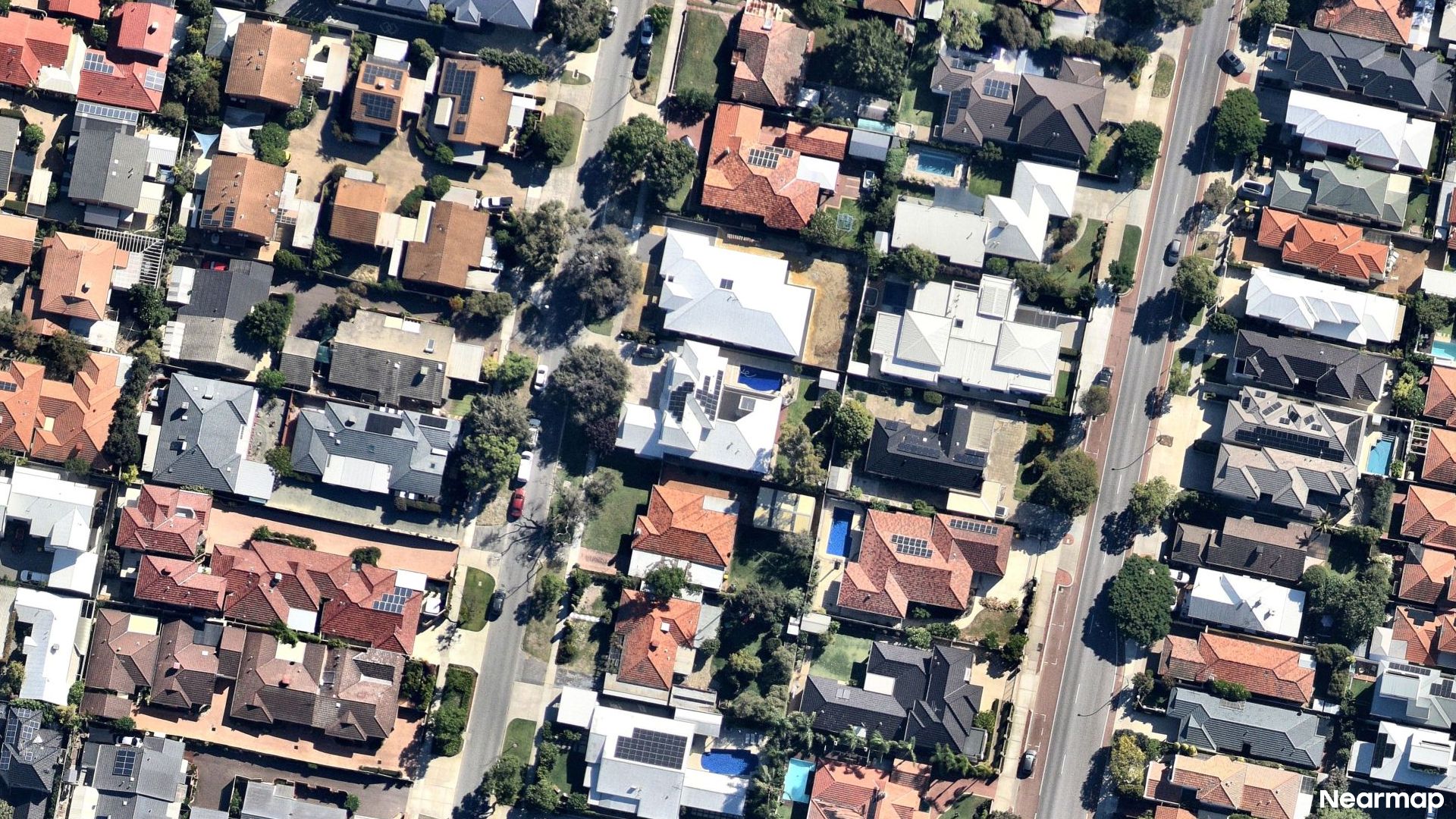Vertical aerial view