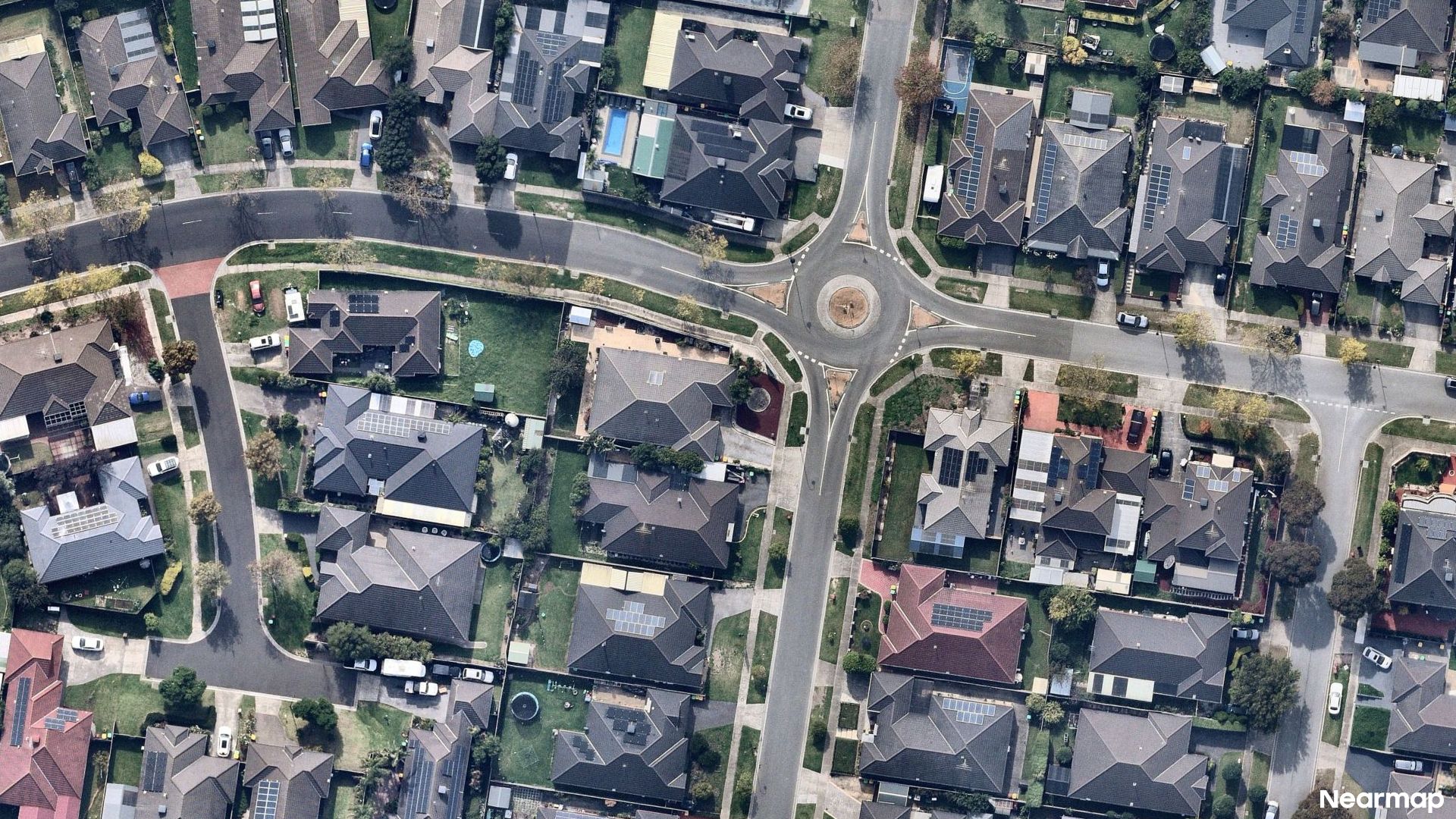 Vertical aerial view