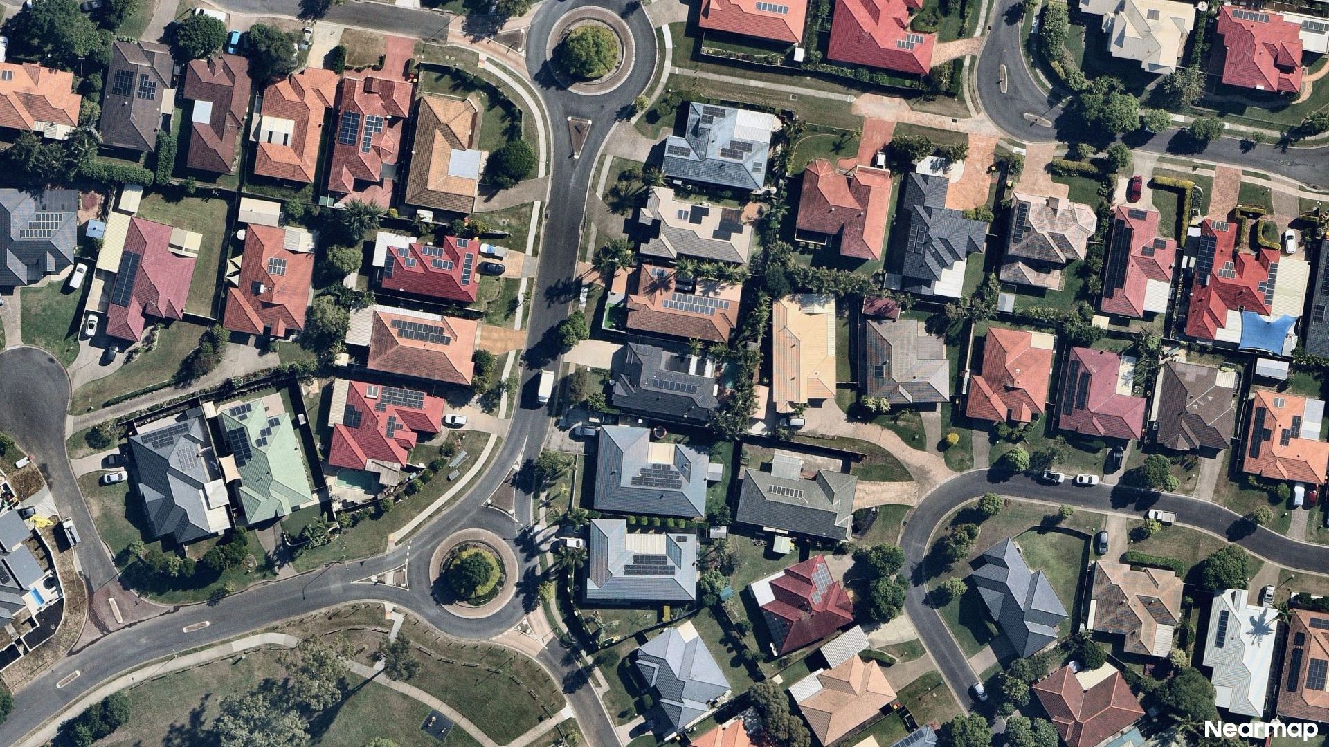 Vertical aerial view