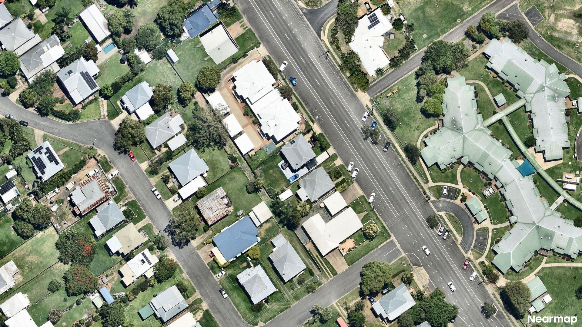 Vertical aerial view