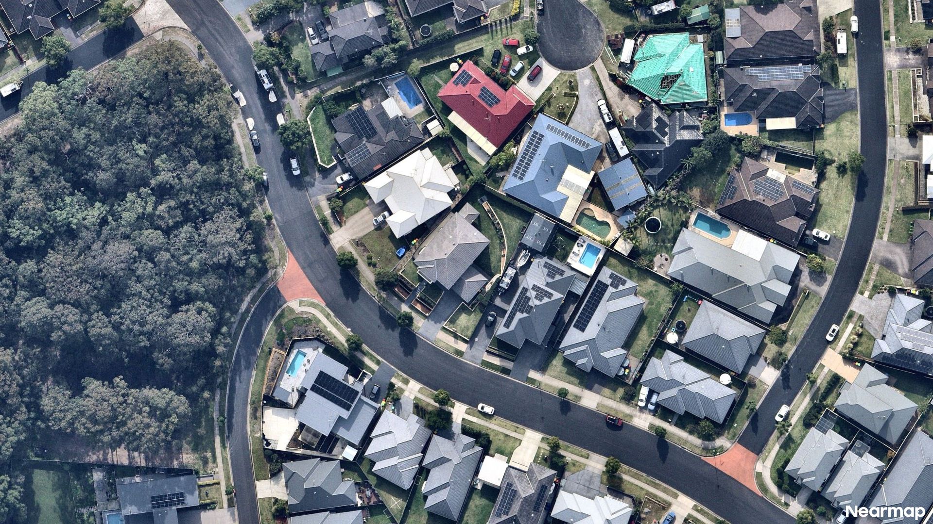 Vertical aerial view