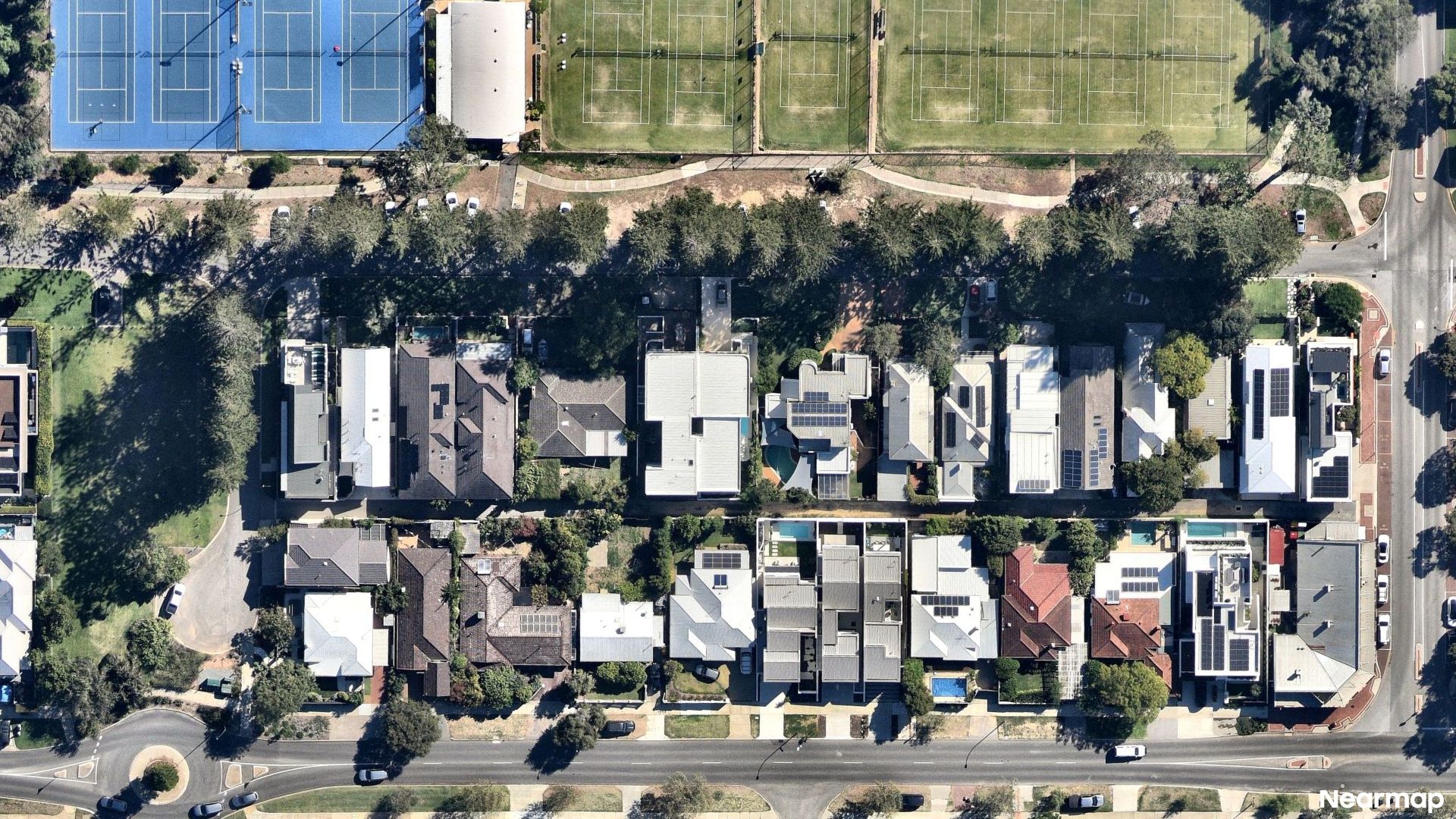 Vertical aerial view