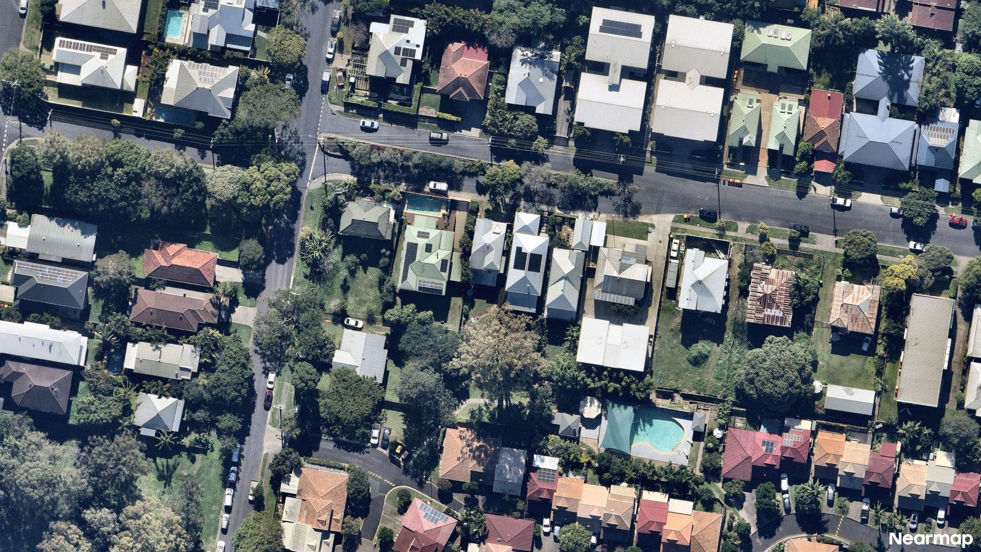 Vertical aerial view
