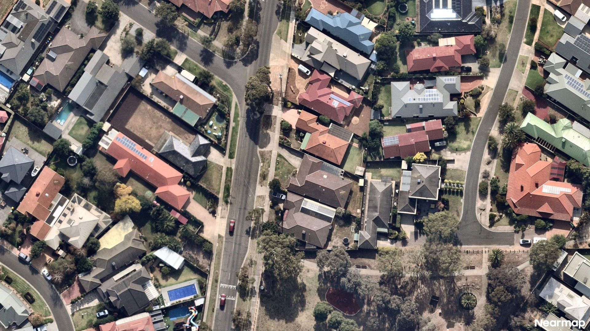 Vertical aerial view