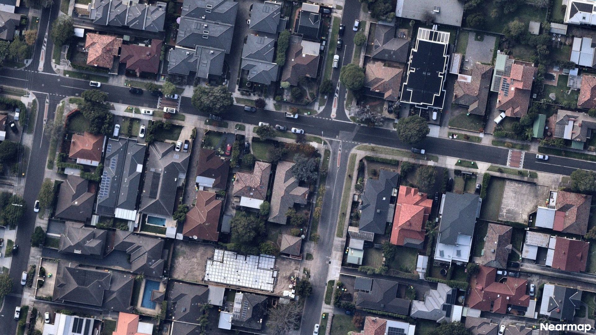 Vertical aerial view