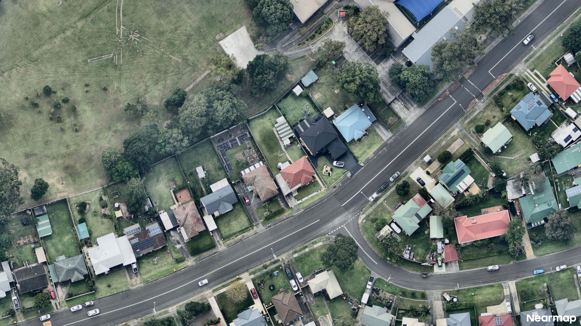 Vertical aerial view