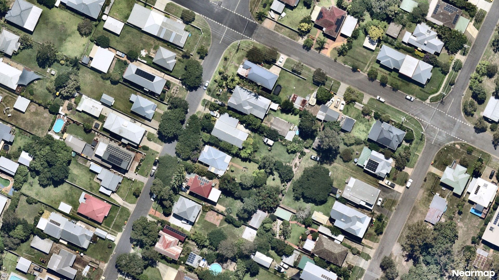 Vertical aerial view