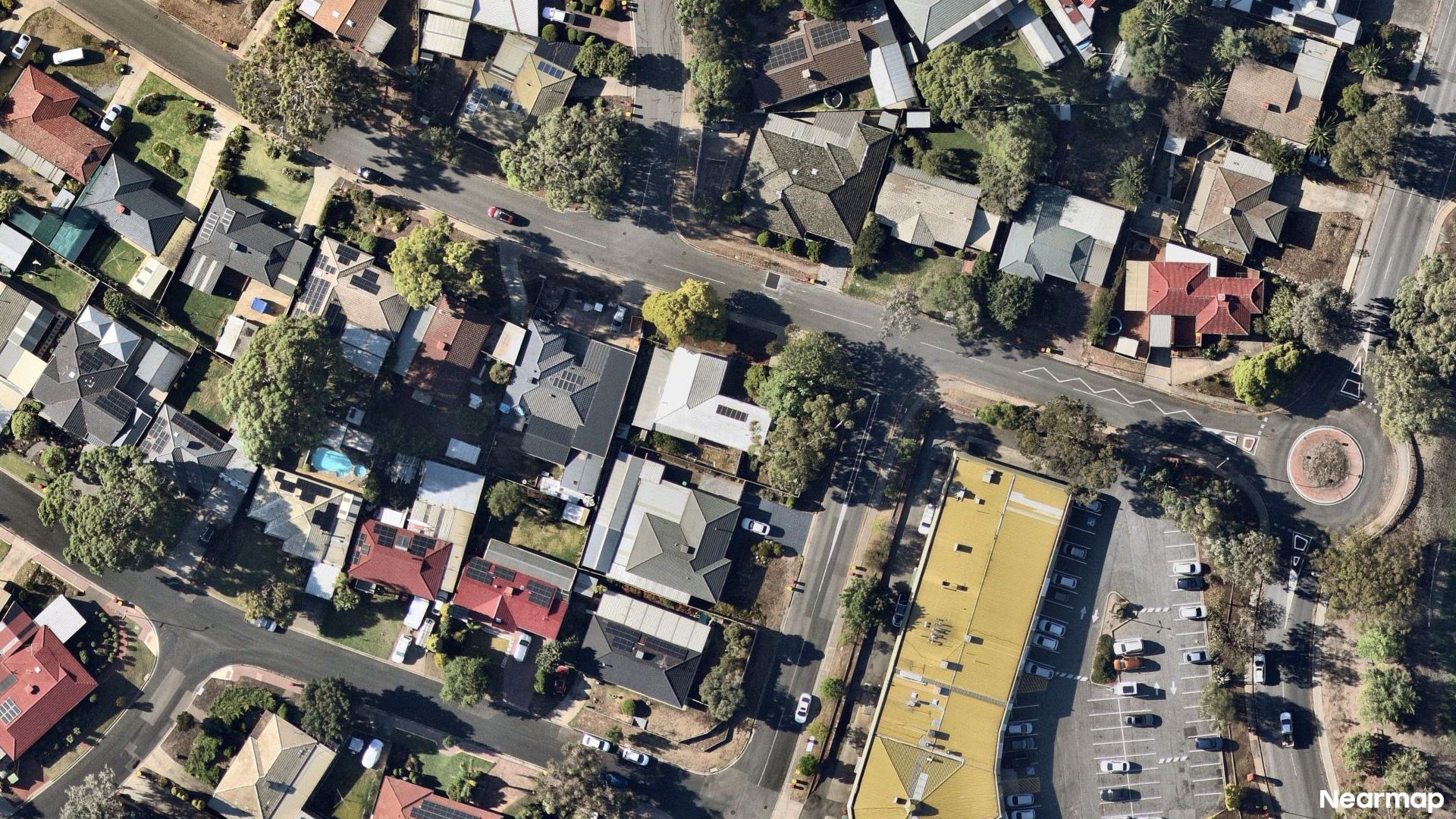 Vertical aerial view