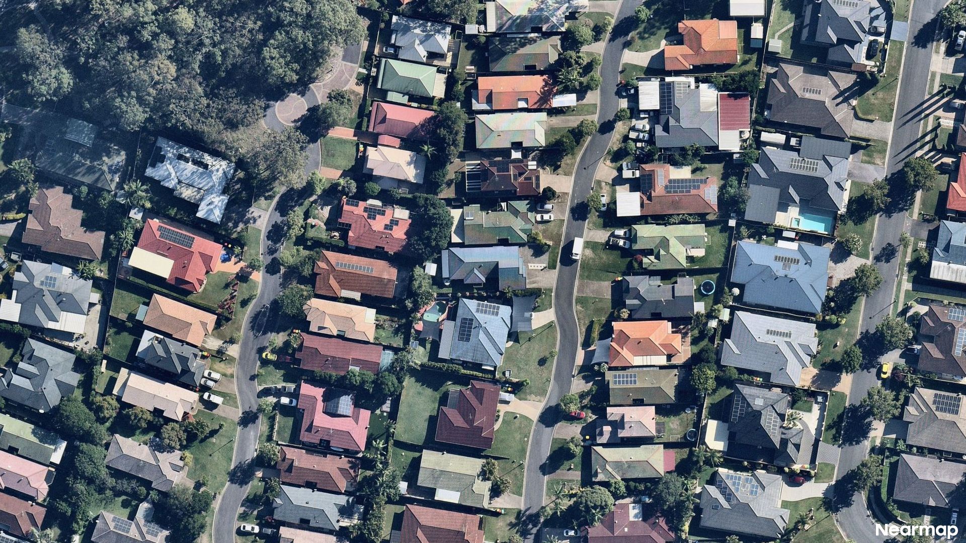 Vertical aerial view