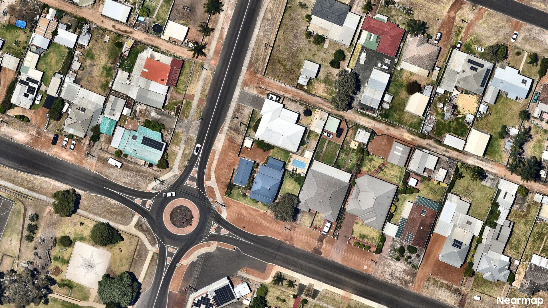 Vertical aerial view