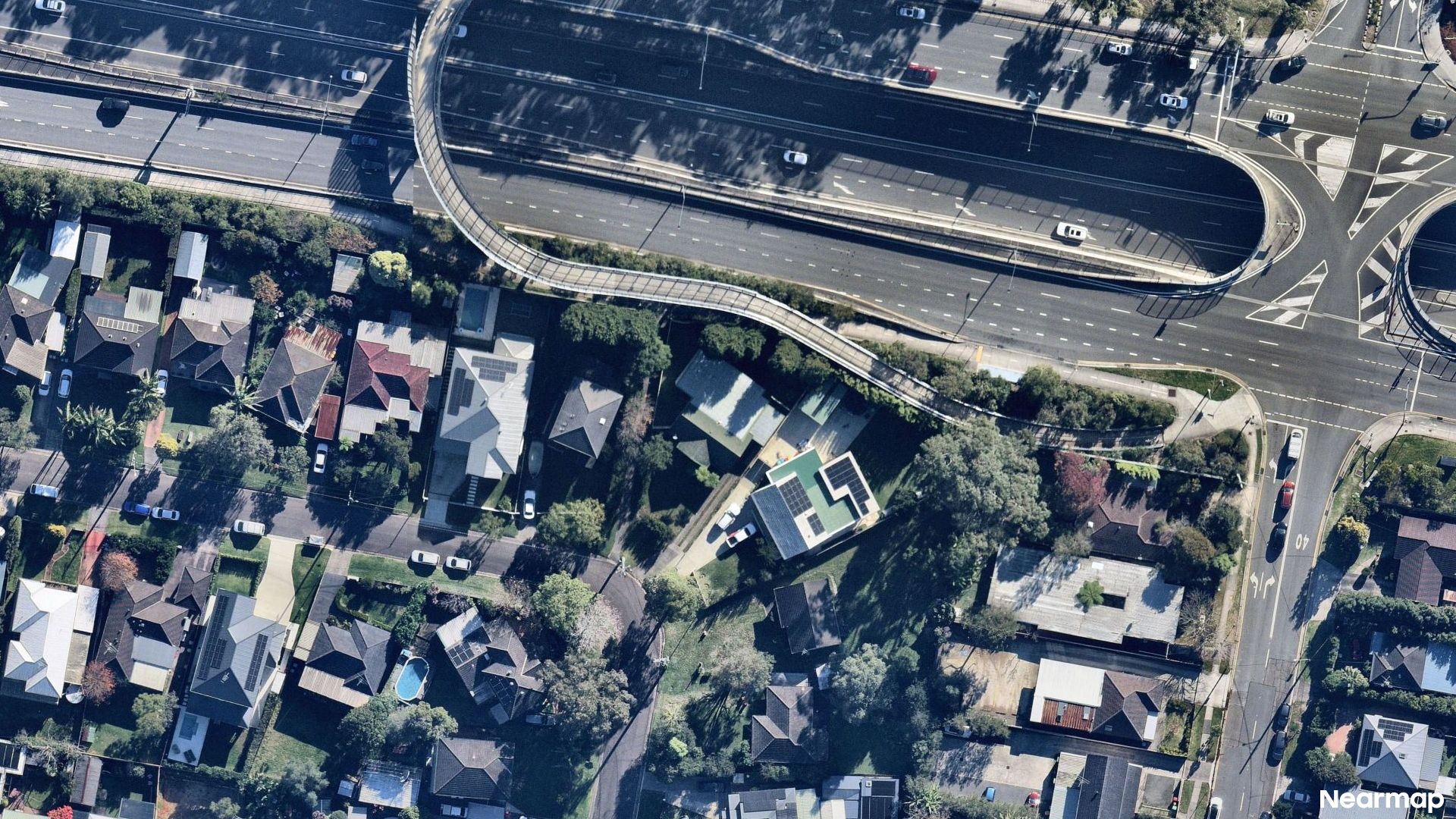 Vertical aerial view