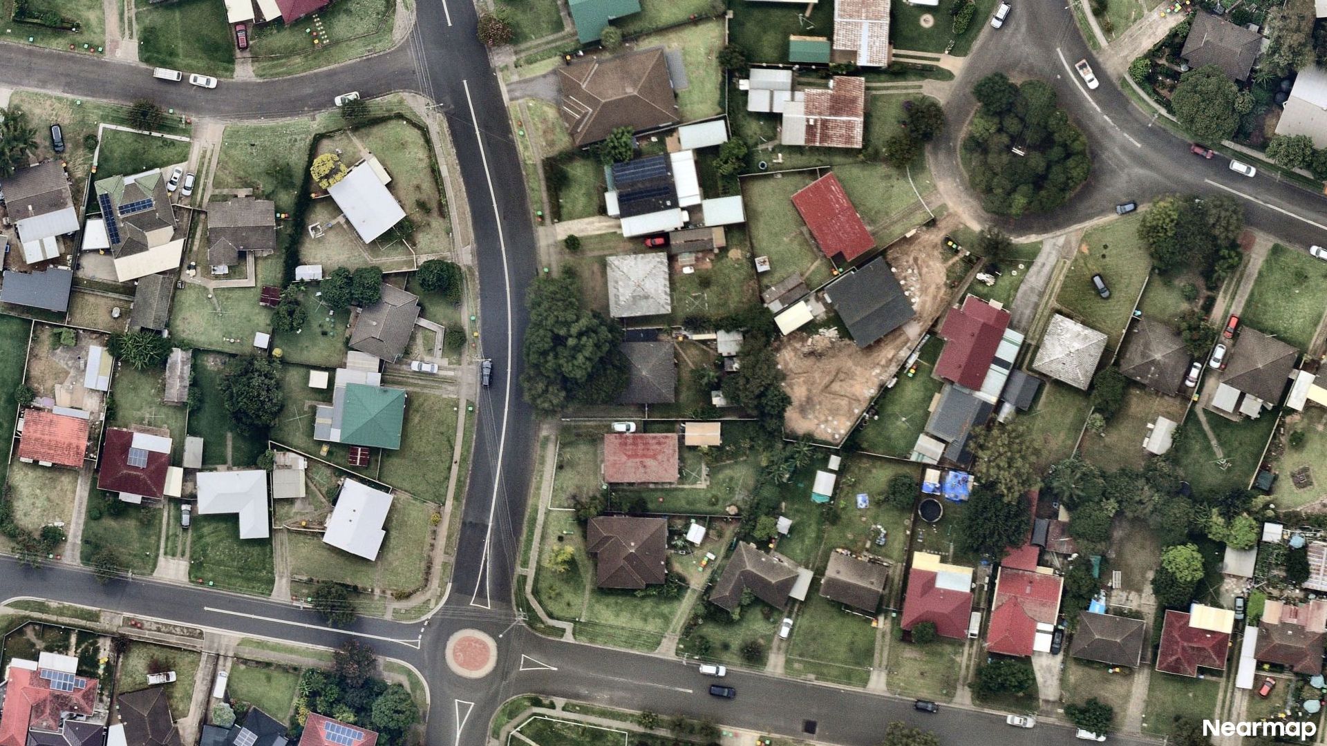 Vertical aerial view