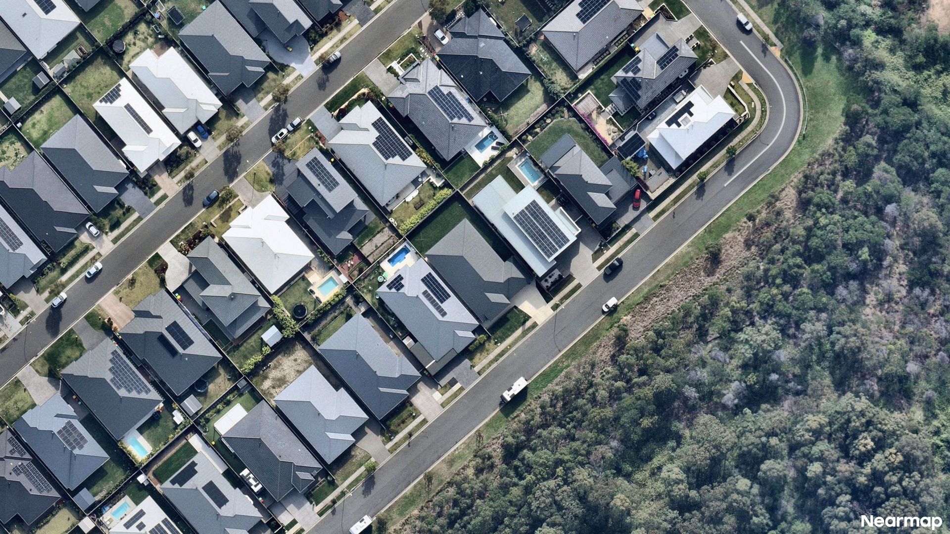 Vertical aerial view
